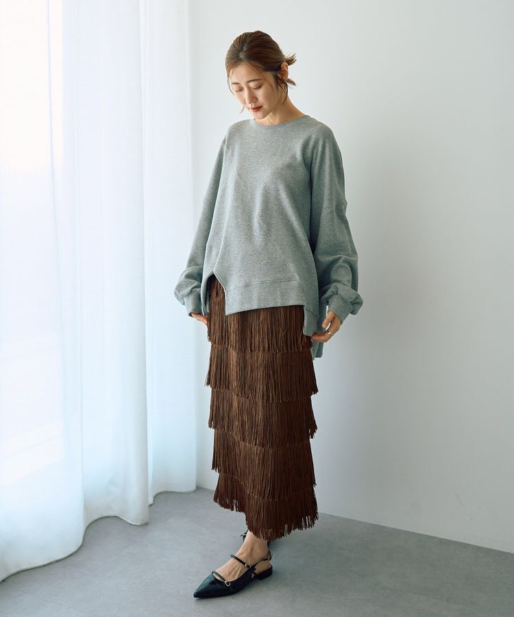Editt by YECCA VECCA「フリンジロングスカート」|スカート|