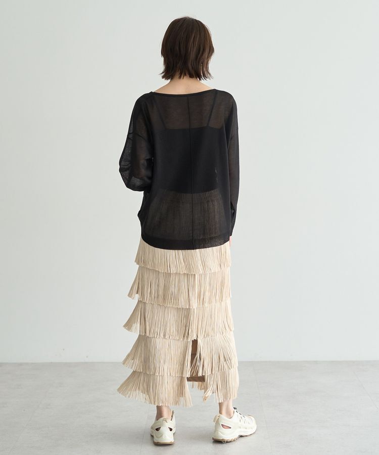 Editt by YECCA VECCA「フリンジロングスカート」|スカート|