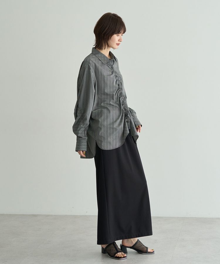 Editt by YECCA VECCA「ドロストデザインギャザーシャツ」|シャツ・ブラウス|