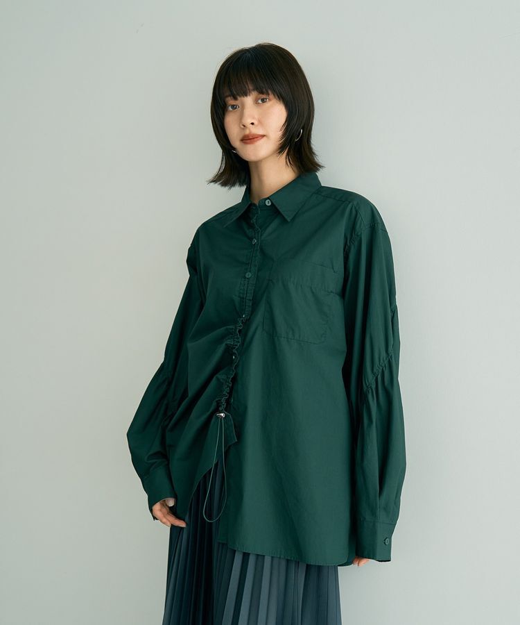 Editt by YECCA VECCA「ドロストデザインギャザーシャツ」|シャツ・ブラウス|