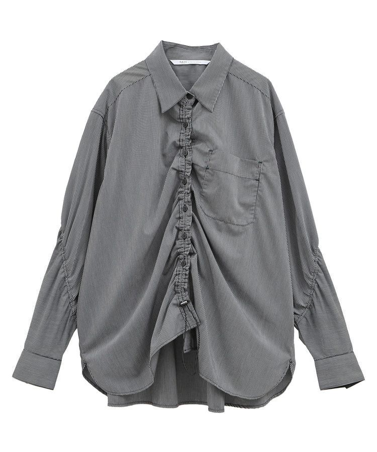 Editt by YECCA VECCA「ドロストデザインギャザーシャツ」|シャツ・ブラウス|