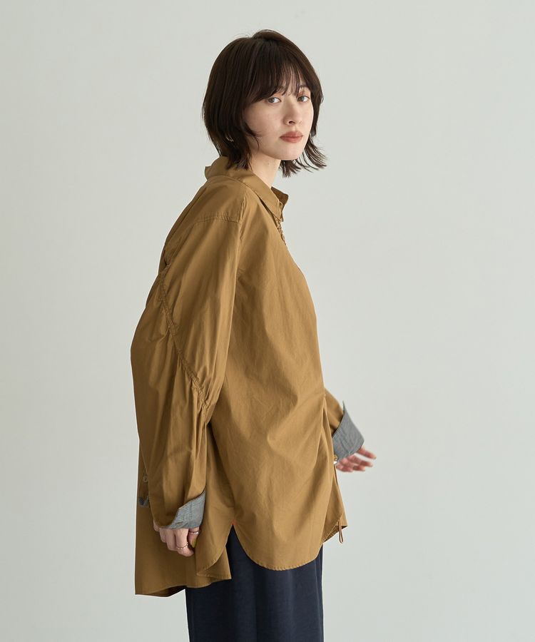 Editt by YECCA VECCA「ドロストデザインギャザーシャツ」|シャツ・ブラウス|