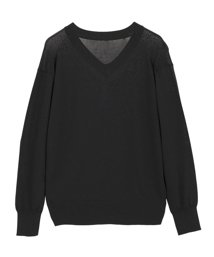 YECCA VECCA「Vネックスリットニット」|ニット・セーター|