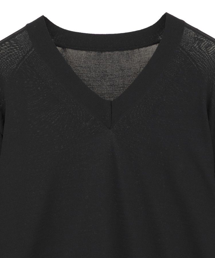 YECCA VECCA「Vネックスリットニット」|ニット・セーター|