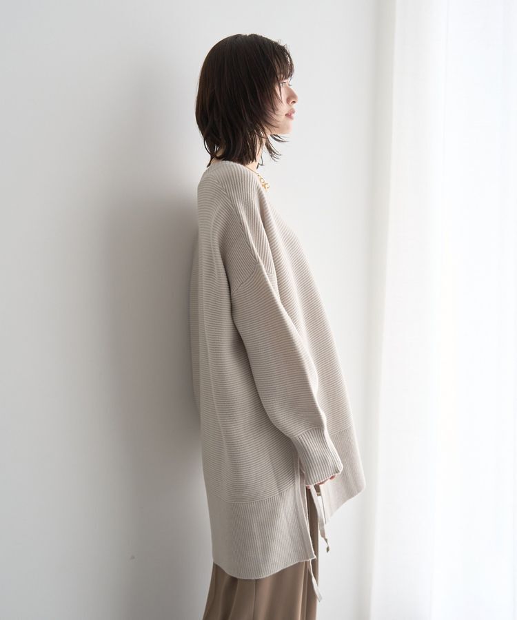 Editt by YECCA VECCA「Vネックドロストデザインニット」|ニット・セーター|