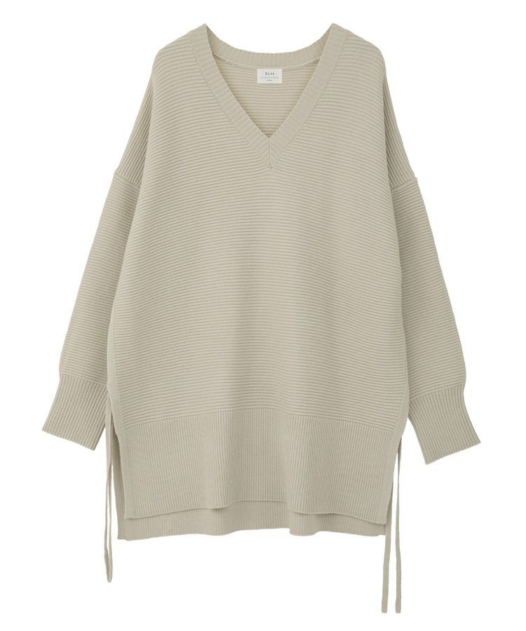 Editt by YECCA VECCA「Vネックドロストデザインニット」|ニット・セーター|