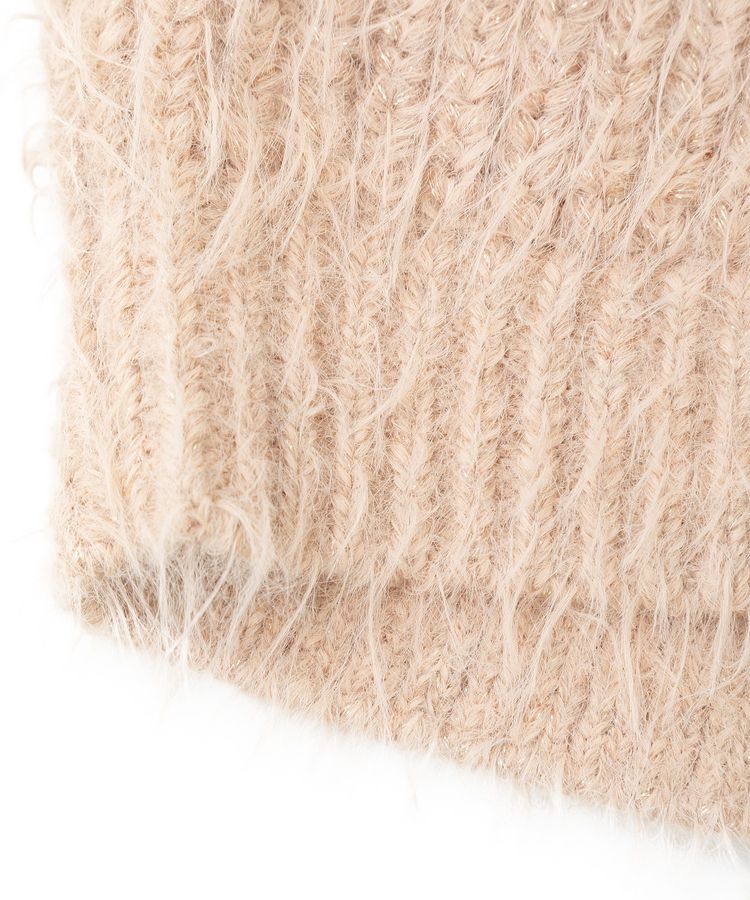 YECCA VECCA「ラメシャギーボートネックニット」|ニット・セーター|