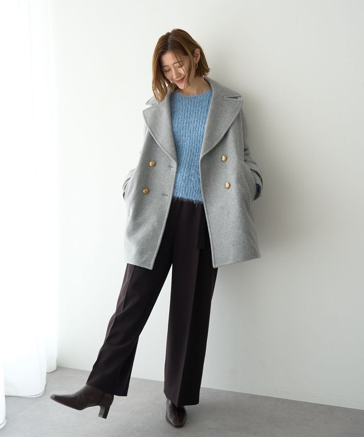 YECCA VECCA「ラメシャギーボートネックニット」|ニット・セーター|