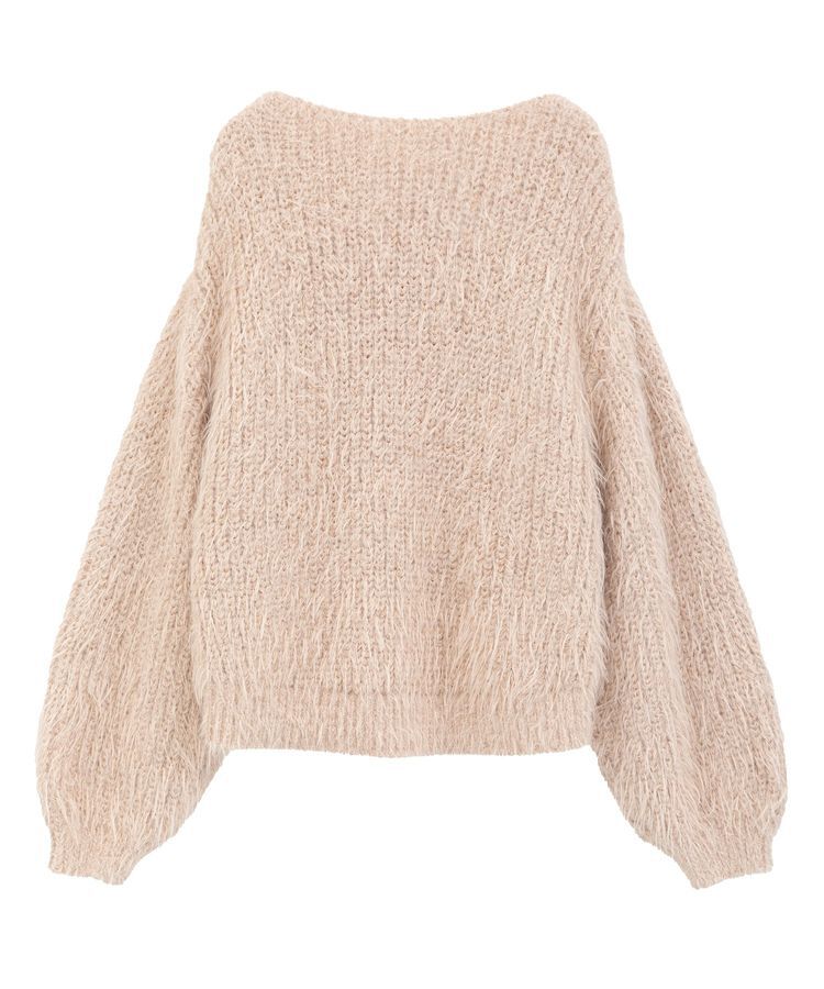 YECCA VECCA「ラメシャギーボートネックニット」|ニット・セーター|