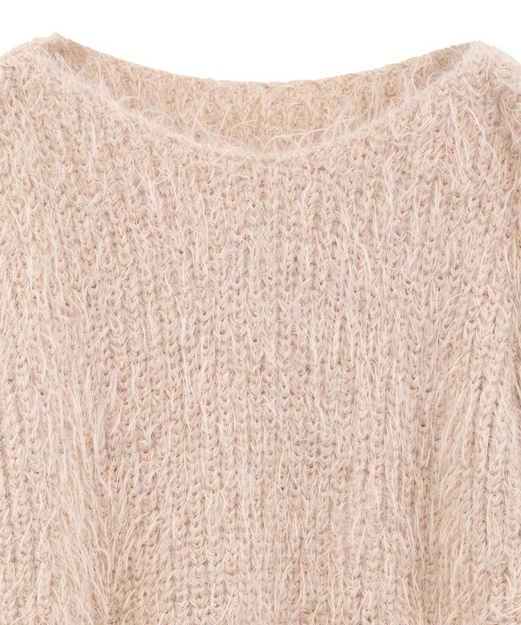 YECCA VECCA「ラメシャギーボートネックニット」|ニット・セーター|