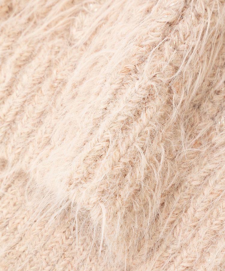 YECCA VECCA「ラメシャギーボートネックニット」|ニット・セーター|