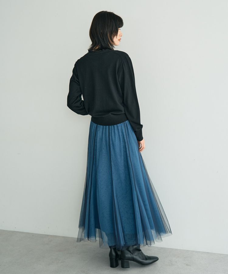 YECCA VECCA「金釦クルーネックカーディガン」|カーディガン|