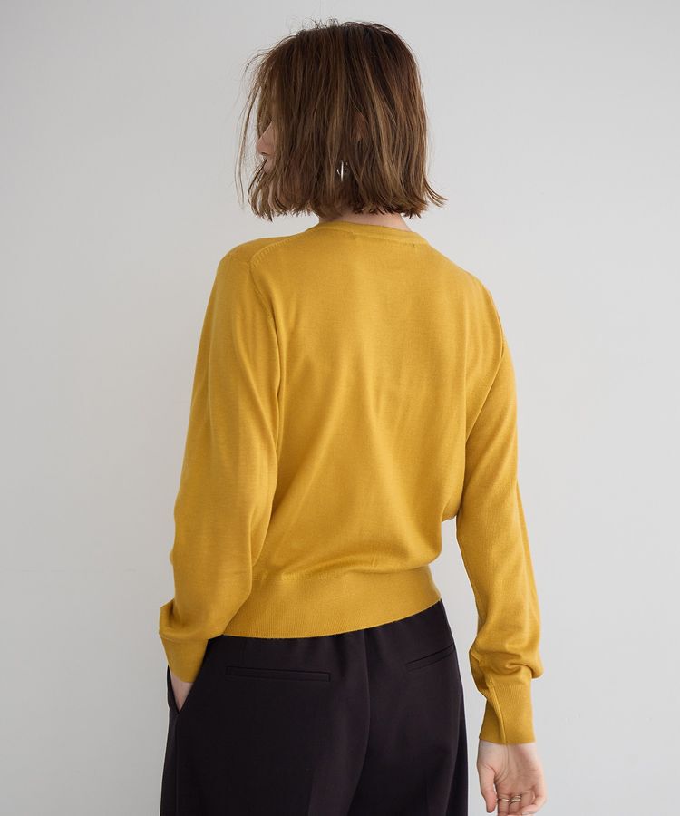 YECCA VECCA「金釦クルーネックカーディガン」|カーディガン|