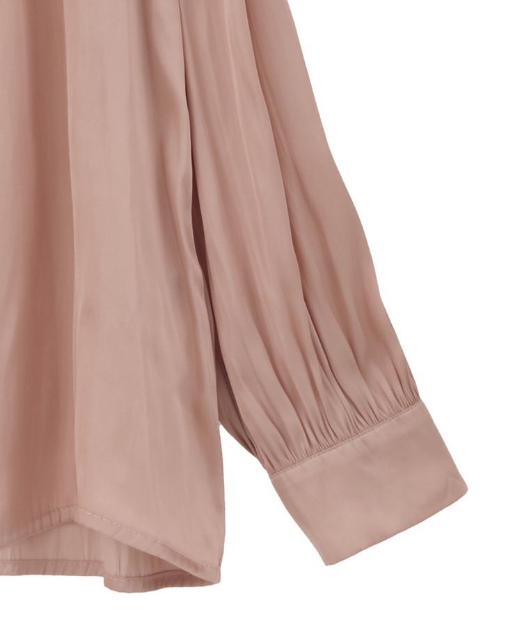 YECCA VECCA「サテンギャザーブラウス」|シャツ・ブラウス|