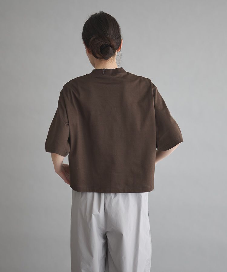 GARAGE OF GOOD CLOTHING「モックネック6分袖プルオーバー」|Tシャツ・カットソー|