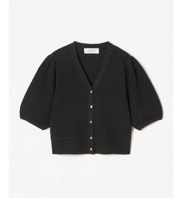 LOULOU WILLOUGHBY「【LOULOU WILLOUGHBY】アイレットポインテールカーディガン」|カーディガン|