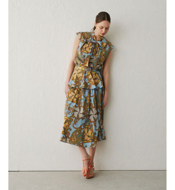 LOULOU WILLOUGHBY「【LOULOU WILLOUGHBY】RATTIペイズリーギャザースカート」|スカート|