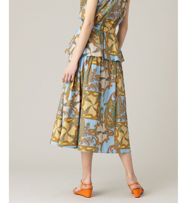 LOULOU WILLOUGHBY「【LOULOU WILLOUGHBY】RATTIペイズリーギャザースカート」|スカート|