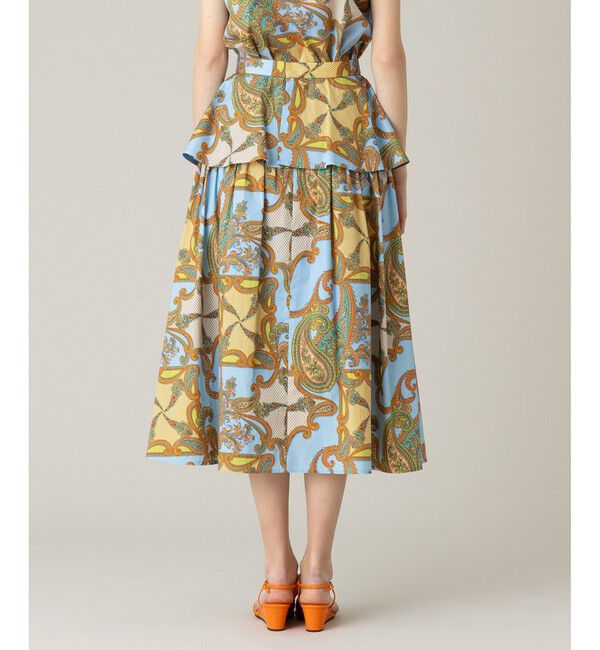 LOULOU WILLOUGHBY「【LOULOU WILLOUGHBY】RATTIペイズリーギャザースカート」|スカート|