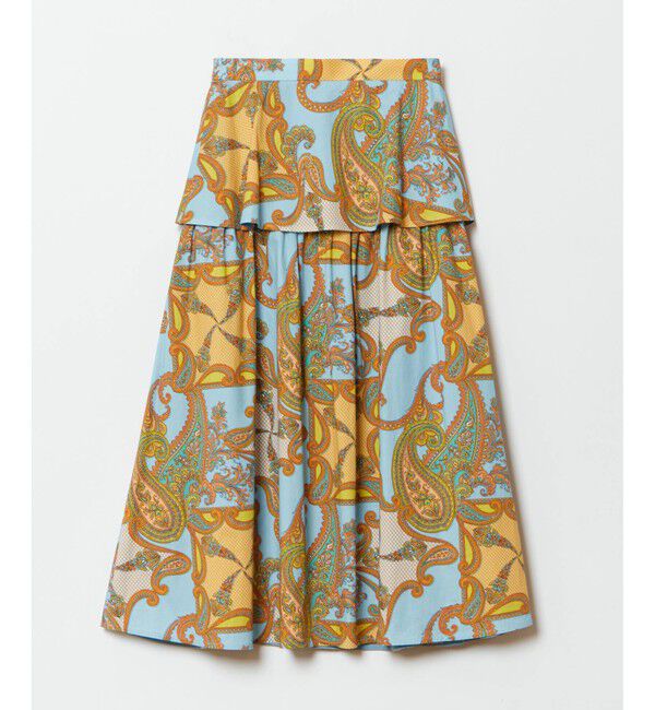 LOULOU WILLOUGHBY「【LOULOU WILLOUGHBY】RATTIペイズリーギャザースカート」|スカート|