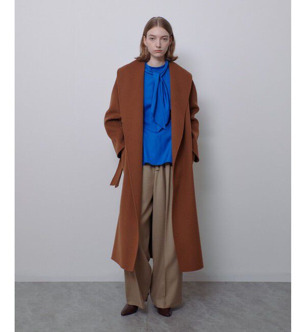 allureville「カシミヤ混リバービックショールコート」|その他|