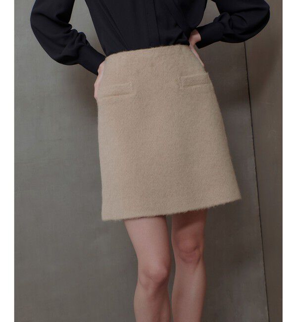 allureville「モヘヤシャギーミニスカート」|スカート|