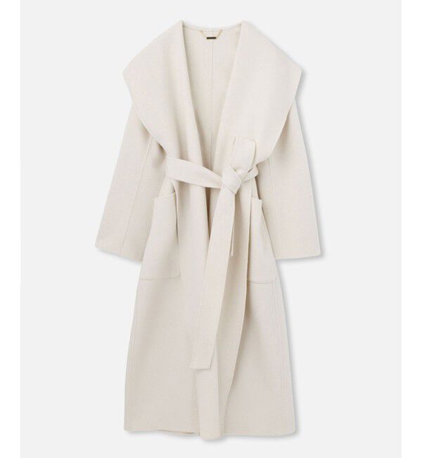 allureville「カシミヤ混リバービックショールコート」|その他|ベージュ