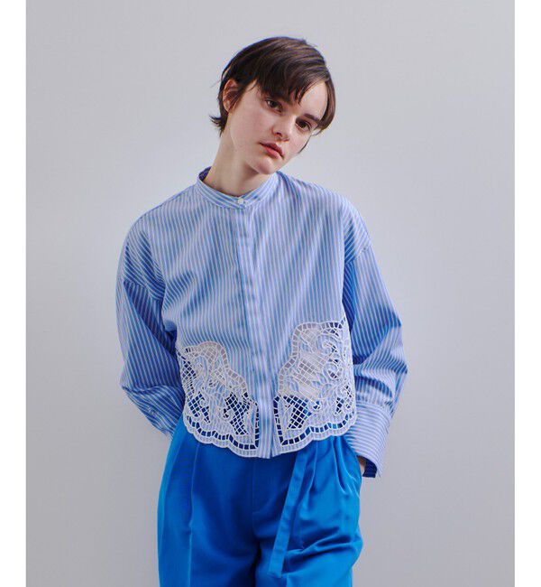 allureville「エンブロイダリーポイントシャツ」|シャツ・ブラウス|