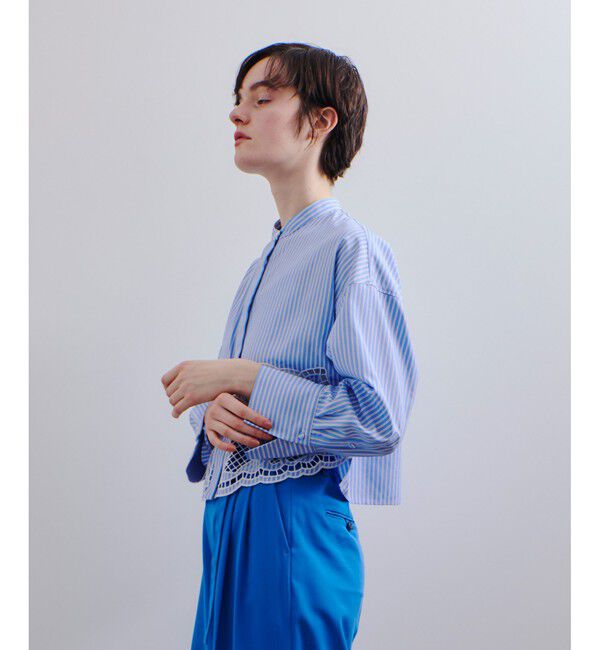 allureville「エンブロイダリーポイントシャツ」|シャツ・ブラウス|