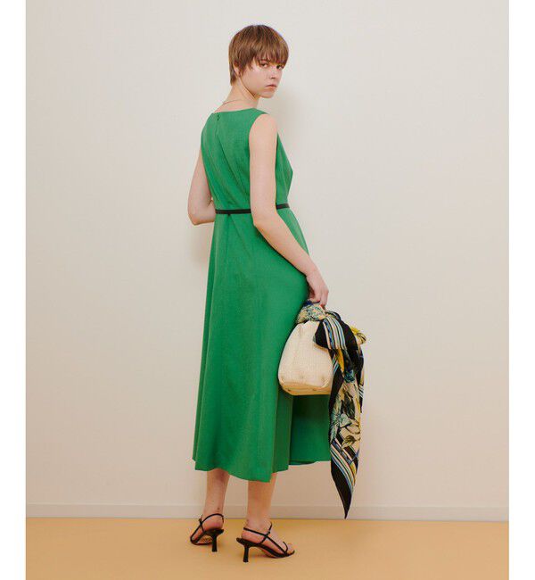 allureville「リネンライクオックスノースリワンピース」|ワンピース|