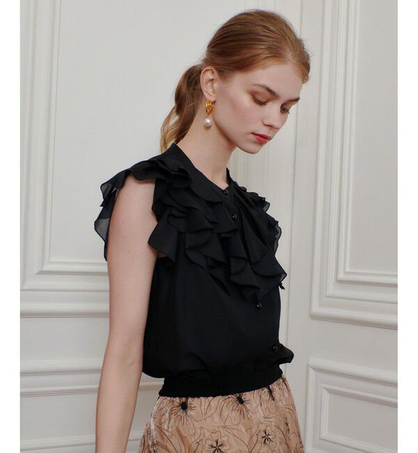 LOULOU WILLOUGHBY「【LOULOU WILLOUGHBY】ラッフルボリュームブラウス」|シャツ・ブラウス|