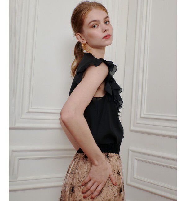 LOULOU WILLOUGHBY「【LOULOU WILLOUGHBY】ラッフルボリュームブラウス」|シャツ・ブラウス|