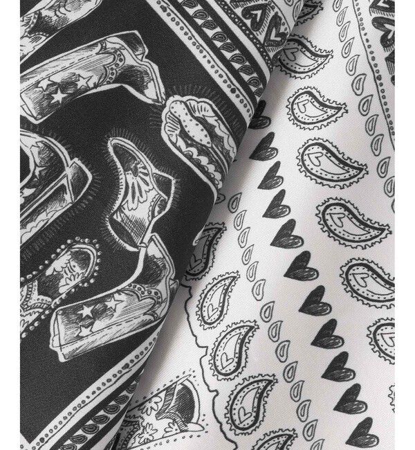 LOULOU WILLOUGHBY「【LOULOU WILLOUGHBY】ウエスタンスカーフプリントホルターネックワンピース」|ワンピース|