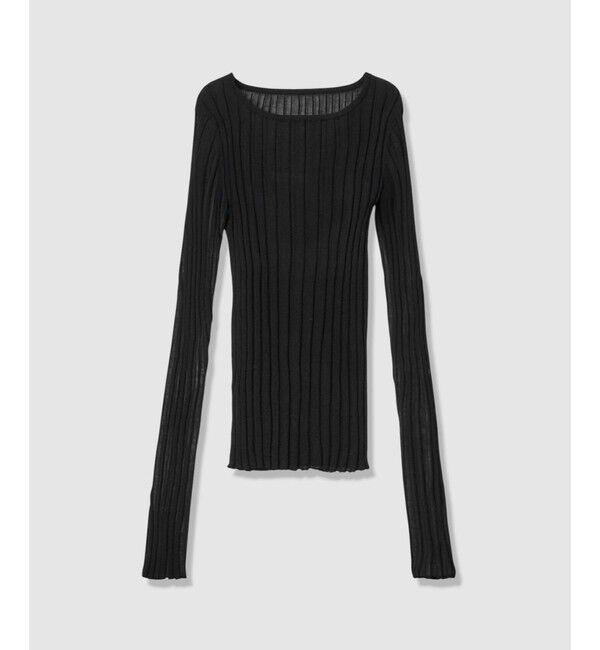 allureville「シアーリブプルオーバー」|ニット・セーター|