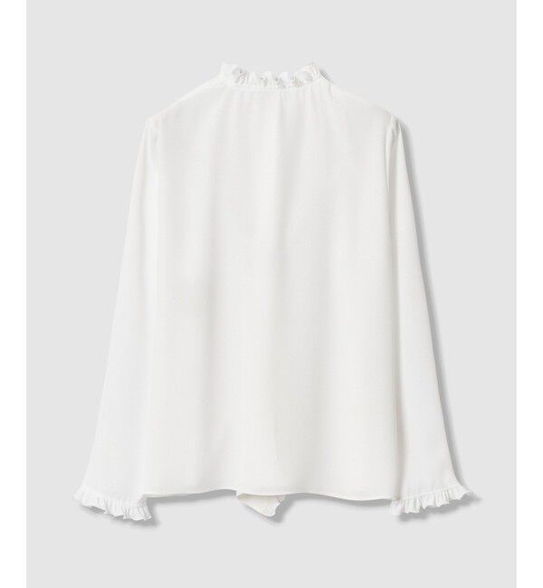 LOULOU WILLOUGHBY「【LOULOU WILLOUGHBY】ヘムフリルドレープブラウス」|シャツ・ブラウス|