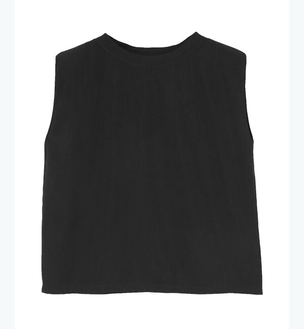 ur's「パワーショルダートップス」|Tシャツ・カットソー|ブラック