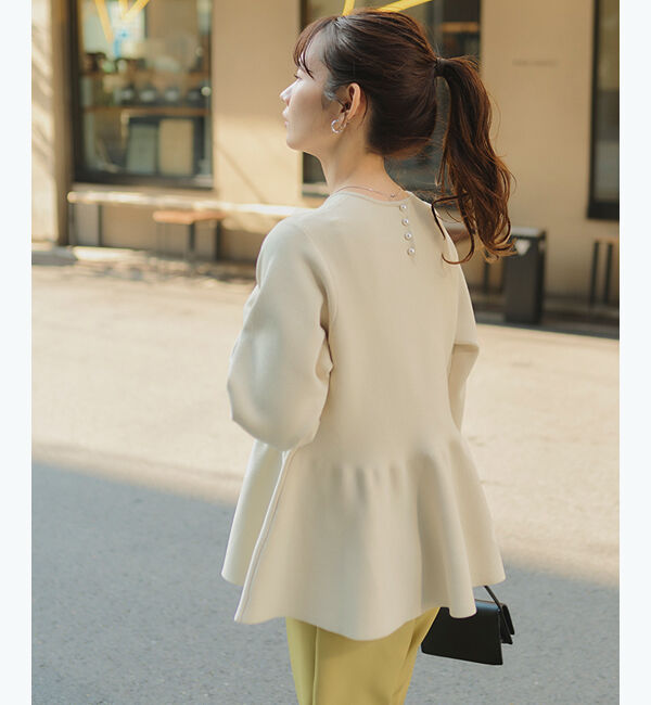 titivate「バックパールデザインニットトップス」|ニット・セーター|