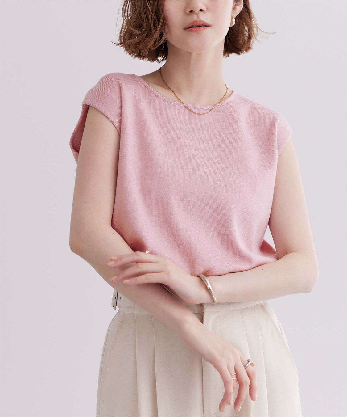 ur's「フレンチスリーブニットトップス」|ニット・セーター|