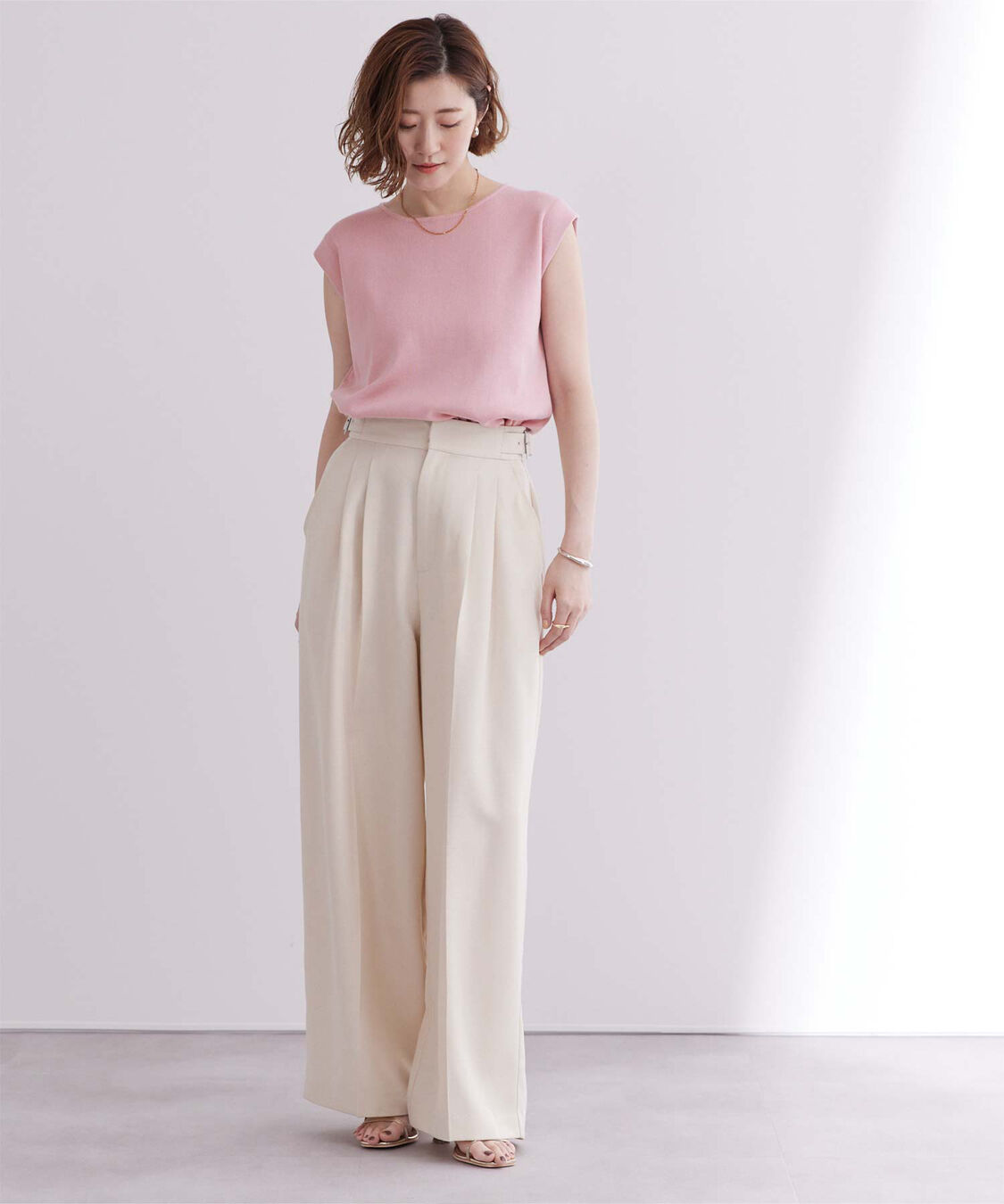 ur's「フレンチスリーブニットトップス」|ニット・セーター|