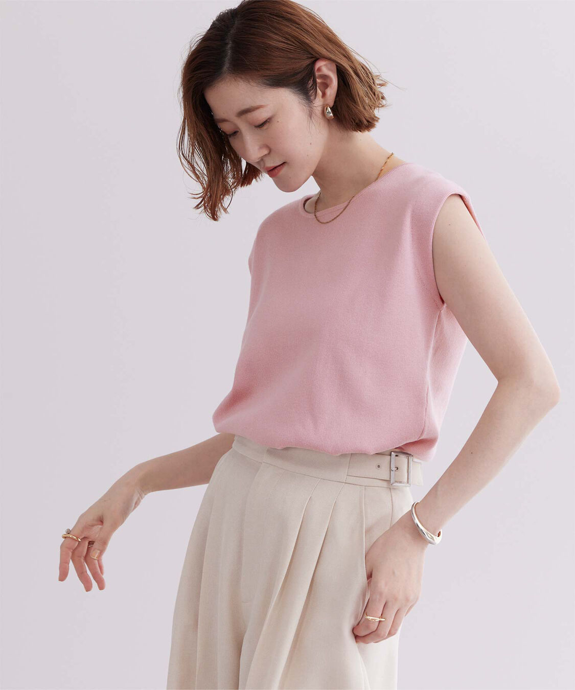 ur's「フレンチスリーブニットトップス」|ニット・セーター|