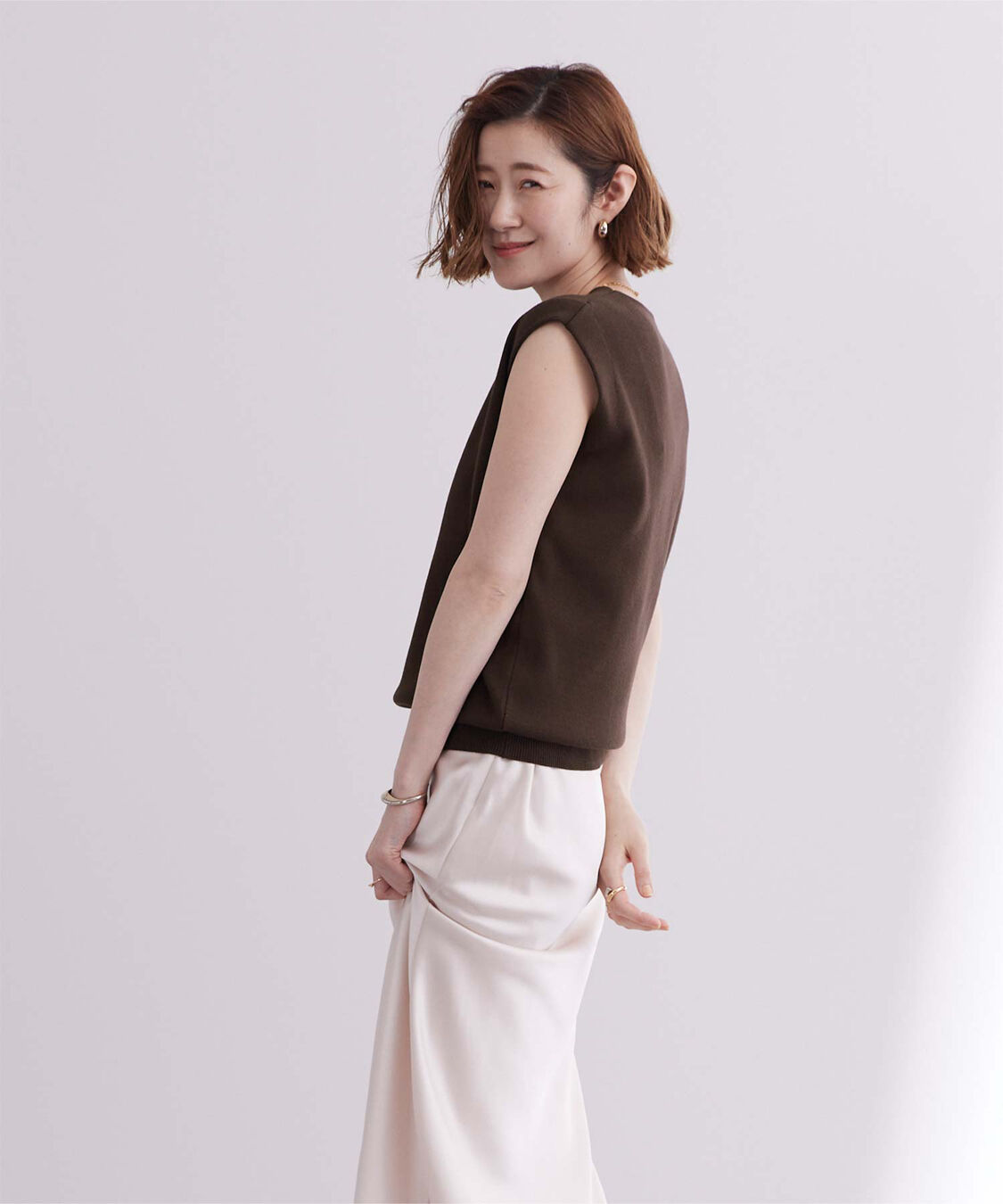 ur's「フレンチスリーブニットトップス」|ニット・セーター|