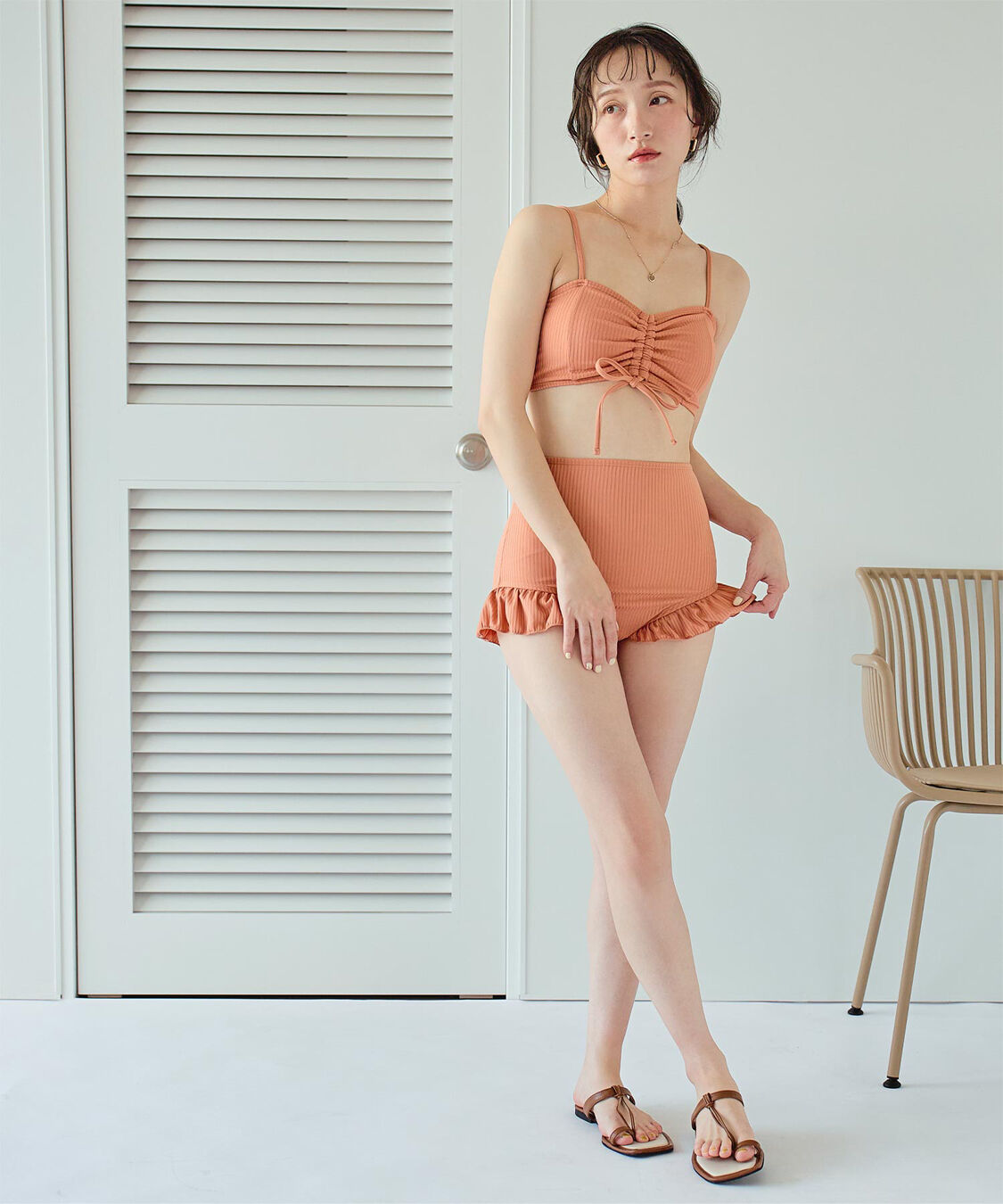 SEA DRESS「シアートップス付ビキニ/セット水着」|ビキニ|