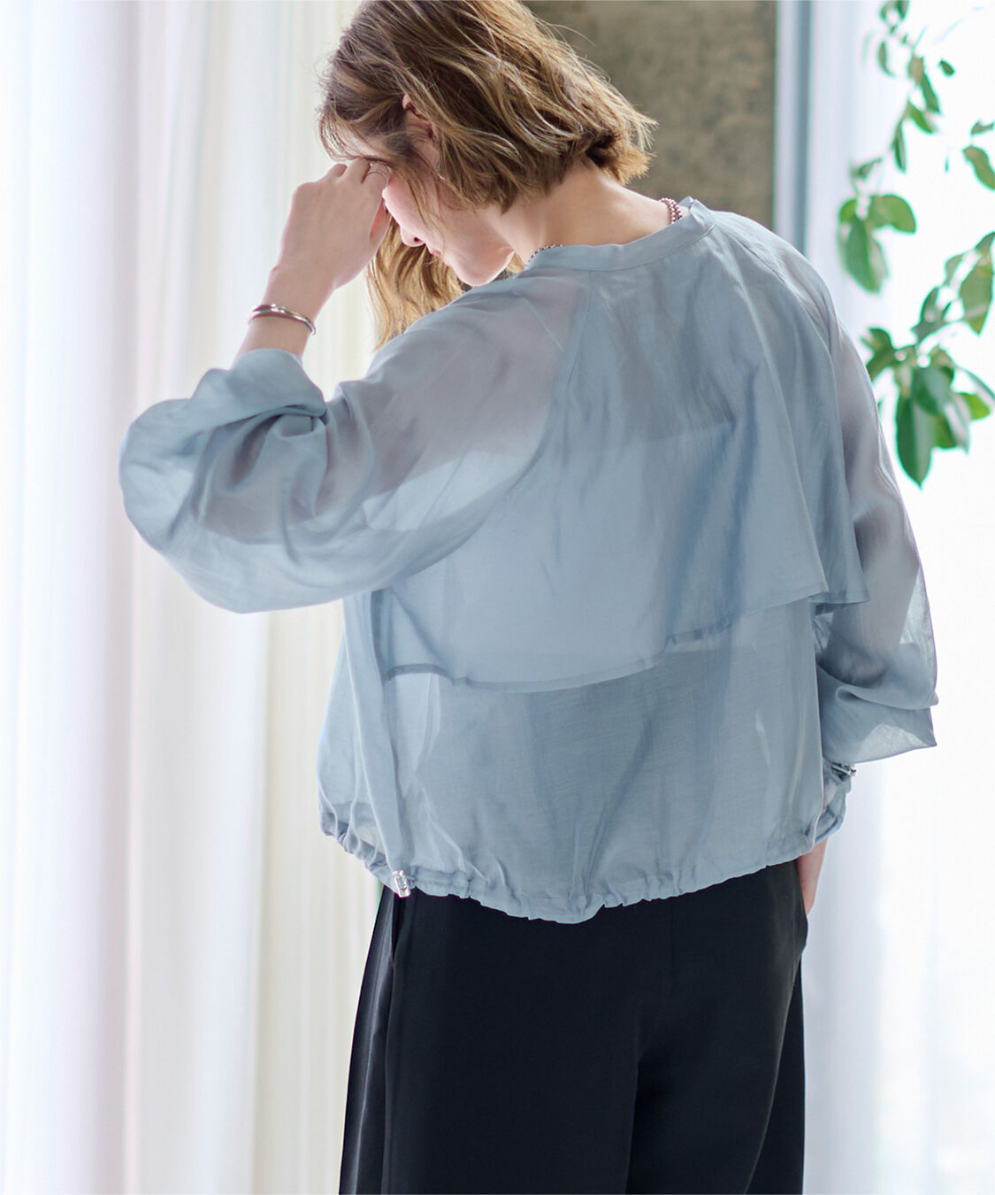 ur's「ドローストリングシアーブルゾン」|ブルゾン・スタジャン|