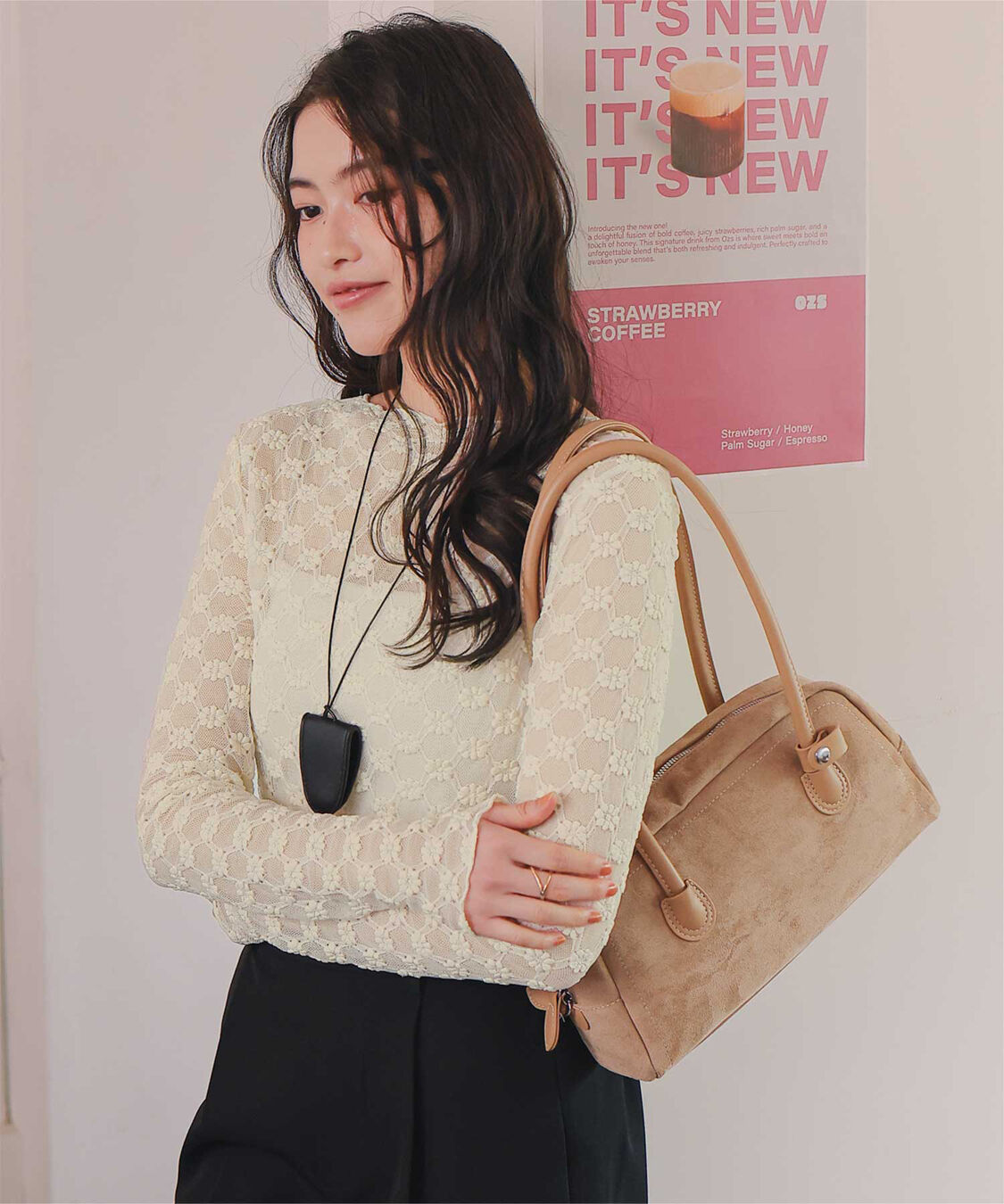 titivate「シアーレーストップス」|Tシャツ・カットソー|クリーム