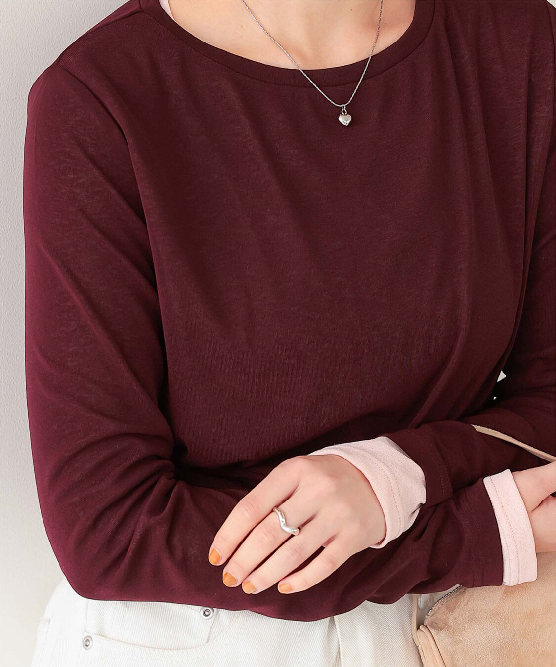 titivate「シアーカットソーロングスリーブトップス」|Tシャツ・カットソー|