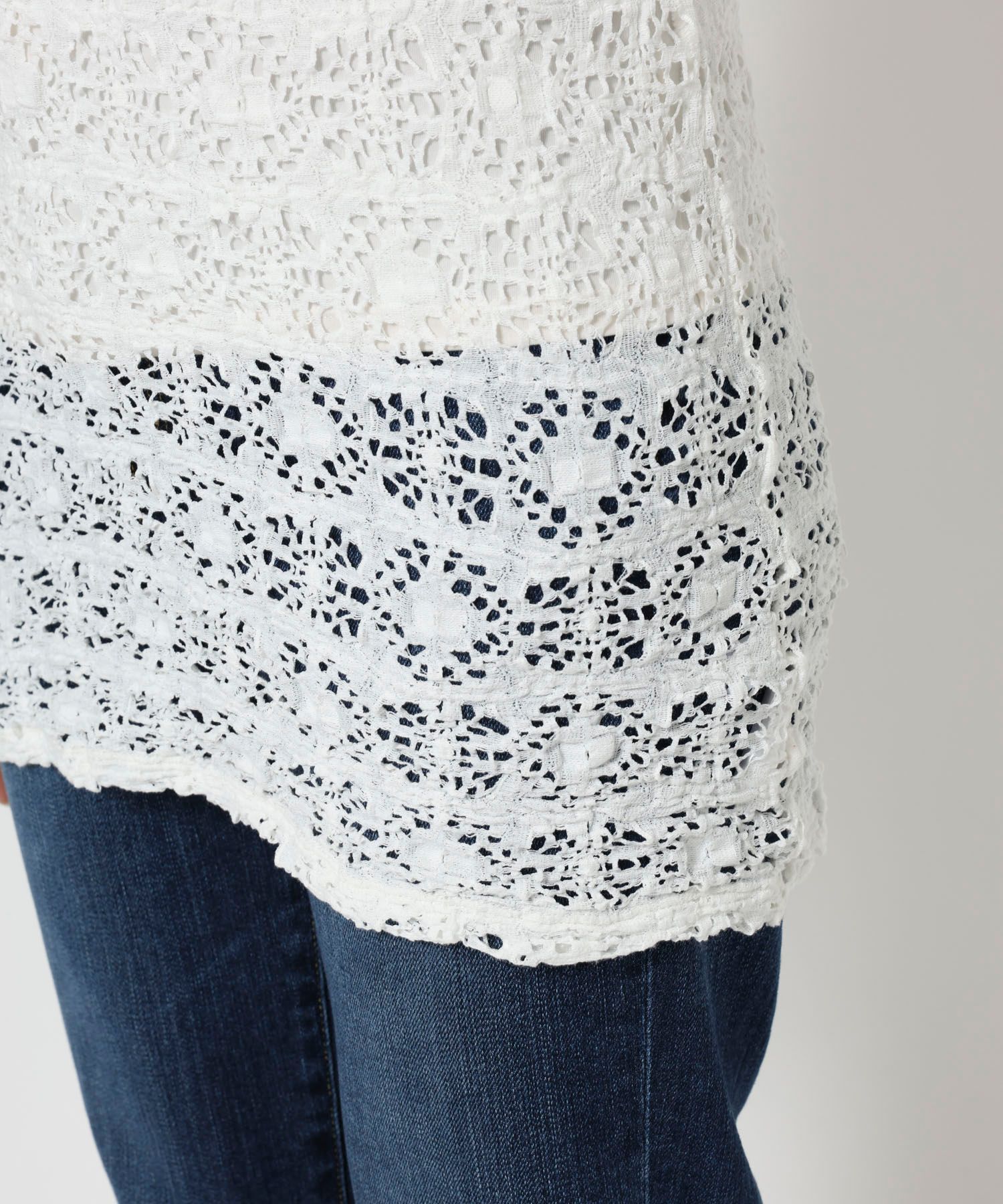 BABYLONE「ストレッチレースプルオーバー」|Tシャツ・カットソー|