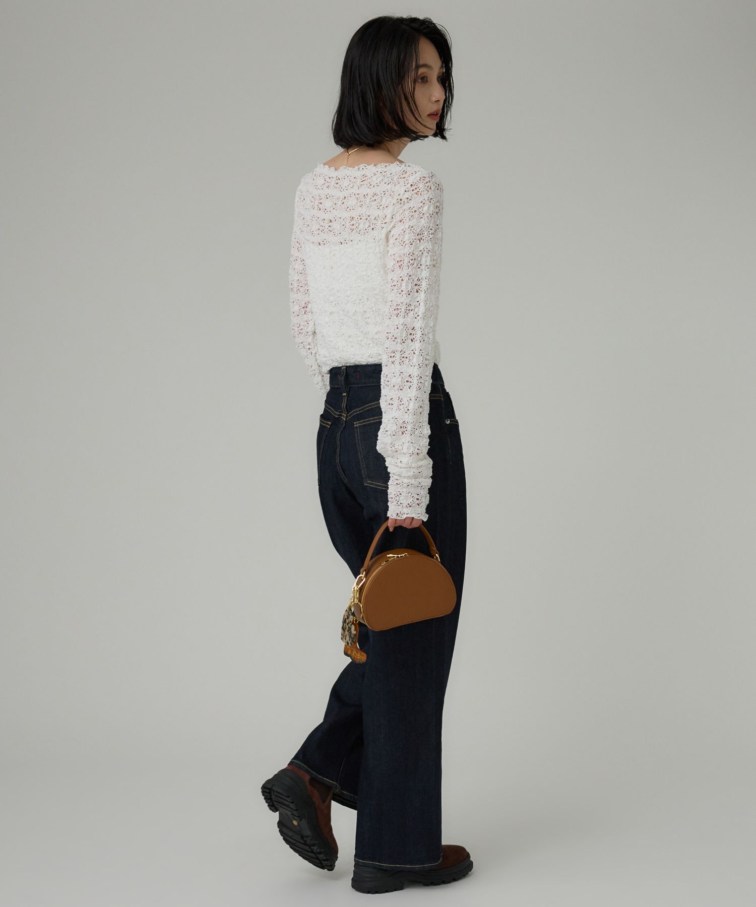 BABYLONE「ストレッチレースプルオーバー」|Tシャツ・カットソー|