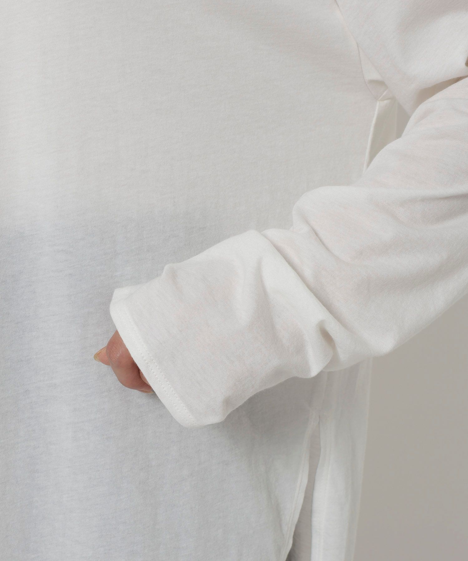 BABYLONE「コットンカシミヤ天竺ロンT」|Tシャツ・カットソー|