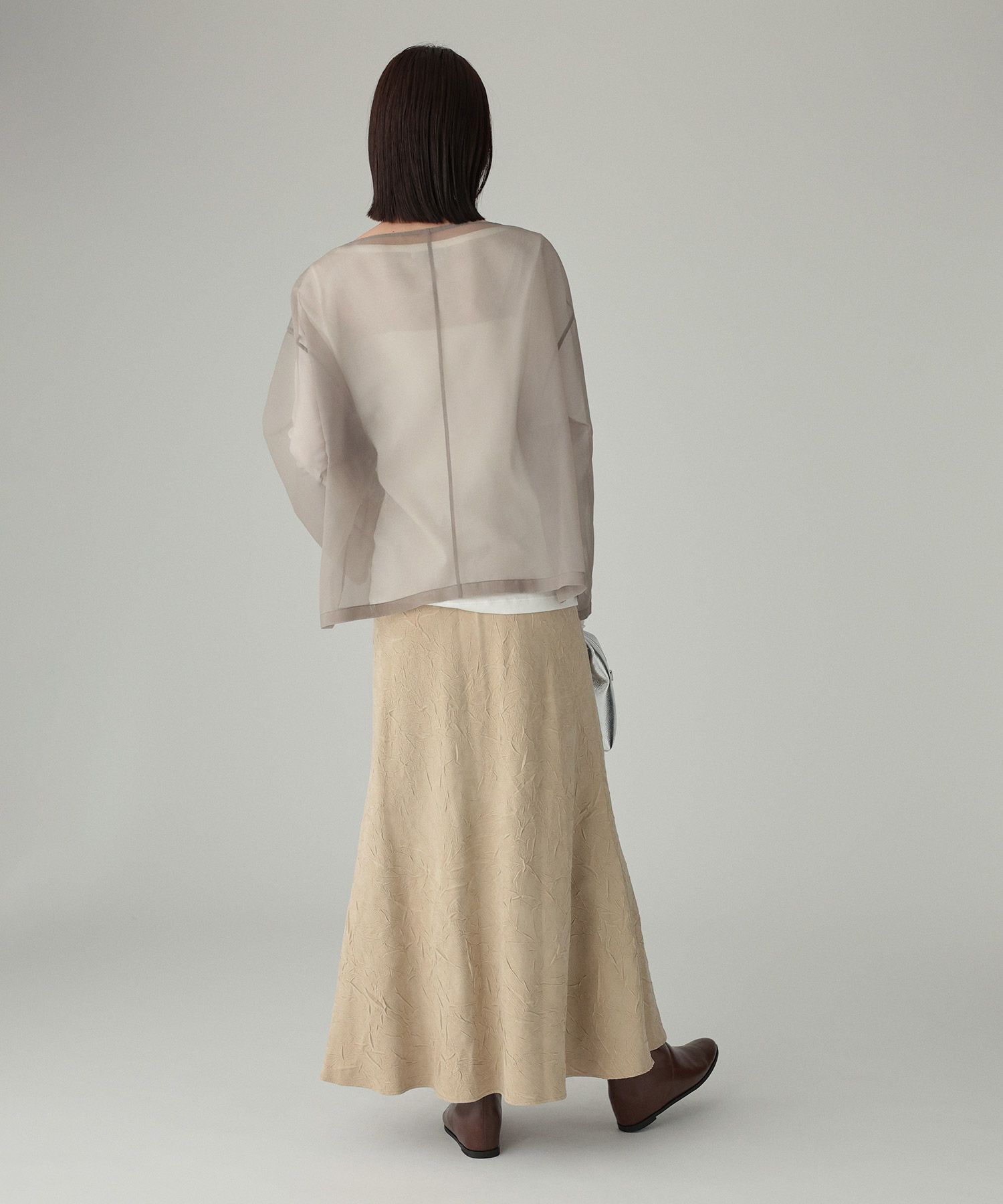 BABYLONE「シアーオーガンジーブラウス」|シャツ・ブラウス|