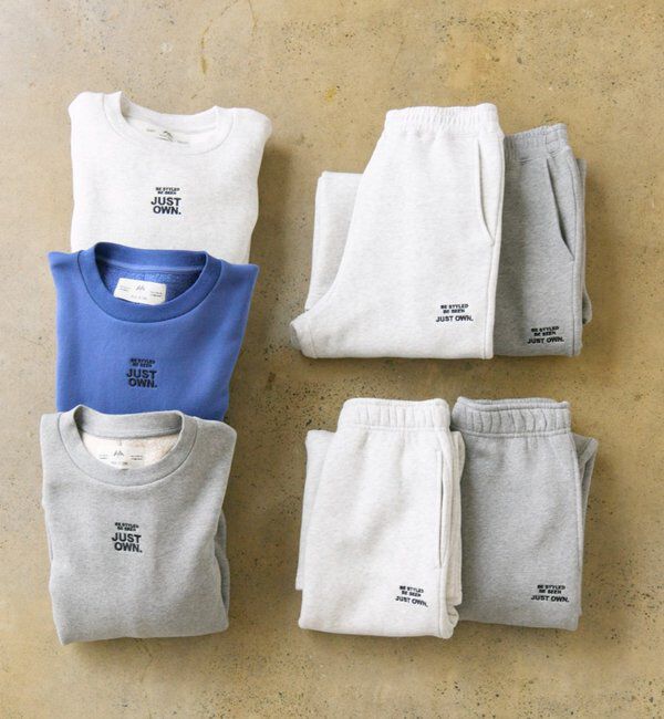  「裏ボアロゴ刺繍スウェット」|プルオーバー|